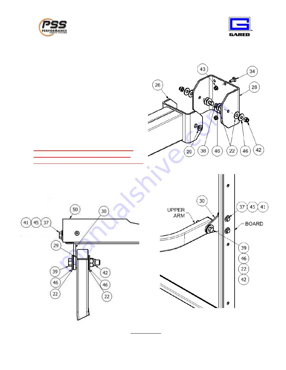 PSS Gared GP8A60DM Installation, Operation And Maintenance Instructions Download Page 16