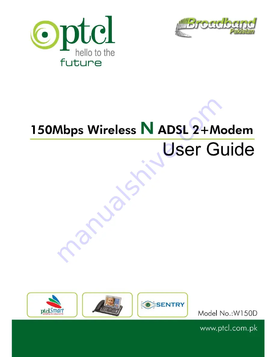 ptcl W150D User Manual Download Page 1