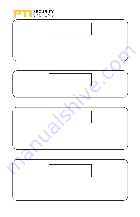 PTI security systems Wireless Door Alarm System Installation And Operation Manual Download Page 57