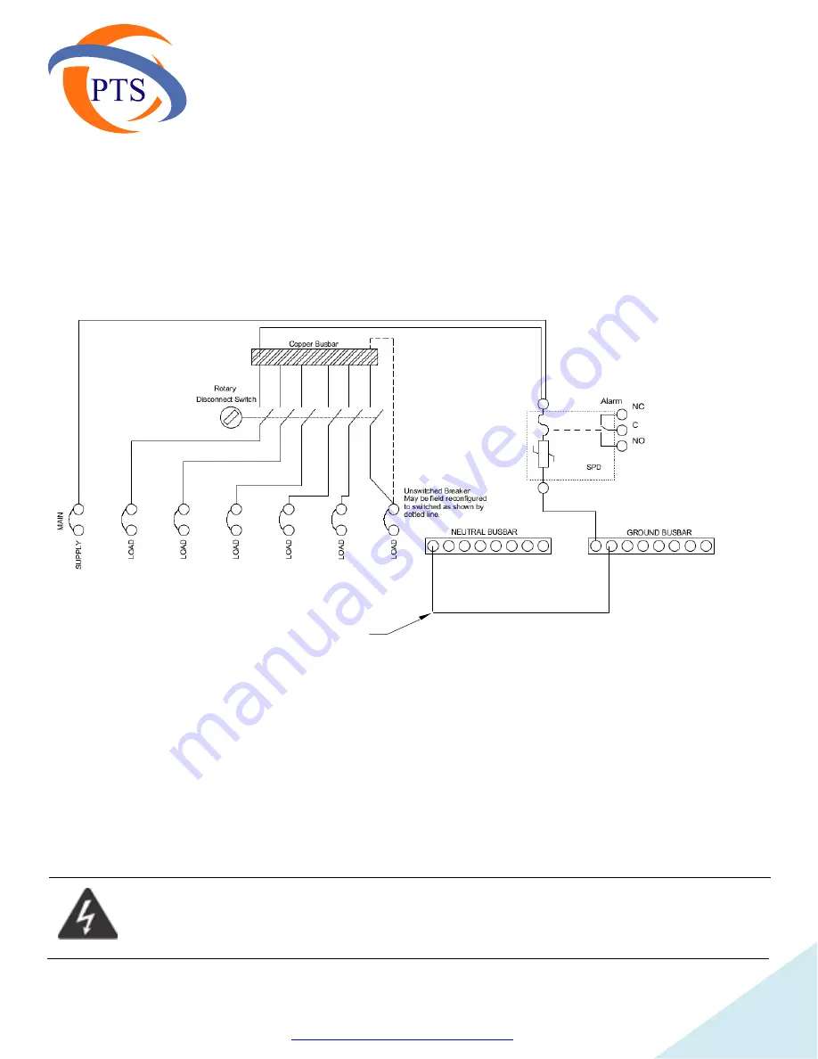 Pts PTS90123 Series Installation Manual Download Page 7