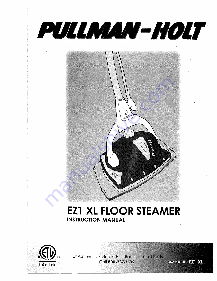 Pullman Holt EZ1 XL Скачать руководство пользователя страница 1