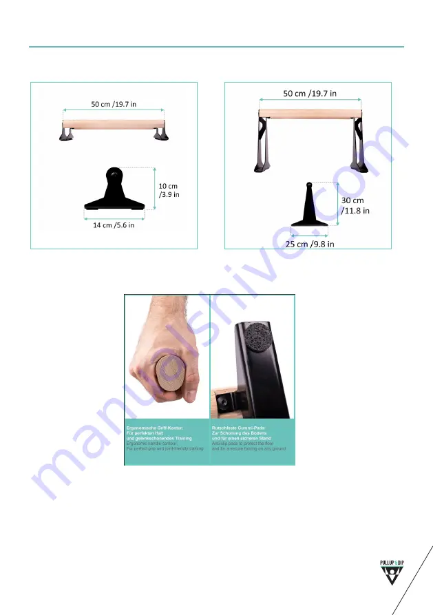 Pullup & Dip P-00500 User Manual Download Page 9