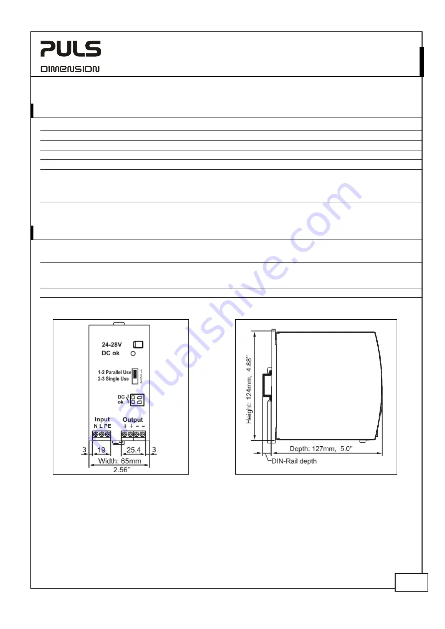 Puls CPS20 Series Manual Download Page 18