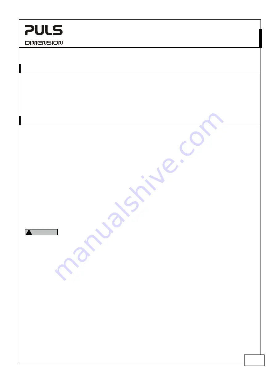 Puls Dimension Q-Series Manual Download Page 3