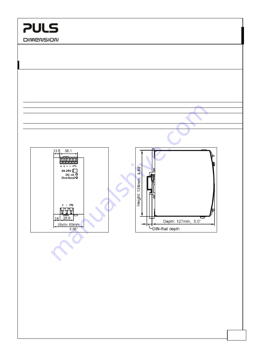 Puls Dimension Q-Series Manual Download Page 17