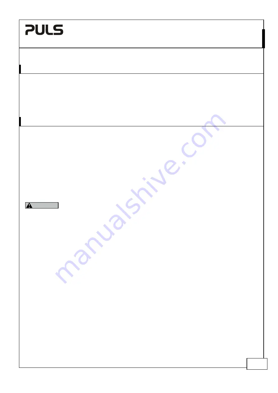 Puls MiniLine-2 Series Manual Download Page 3