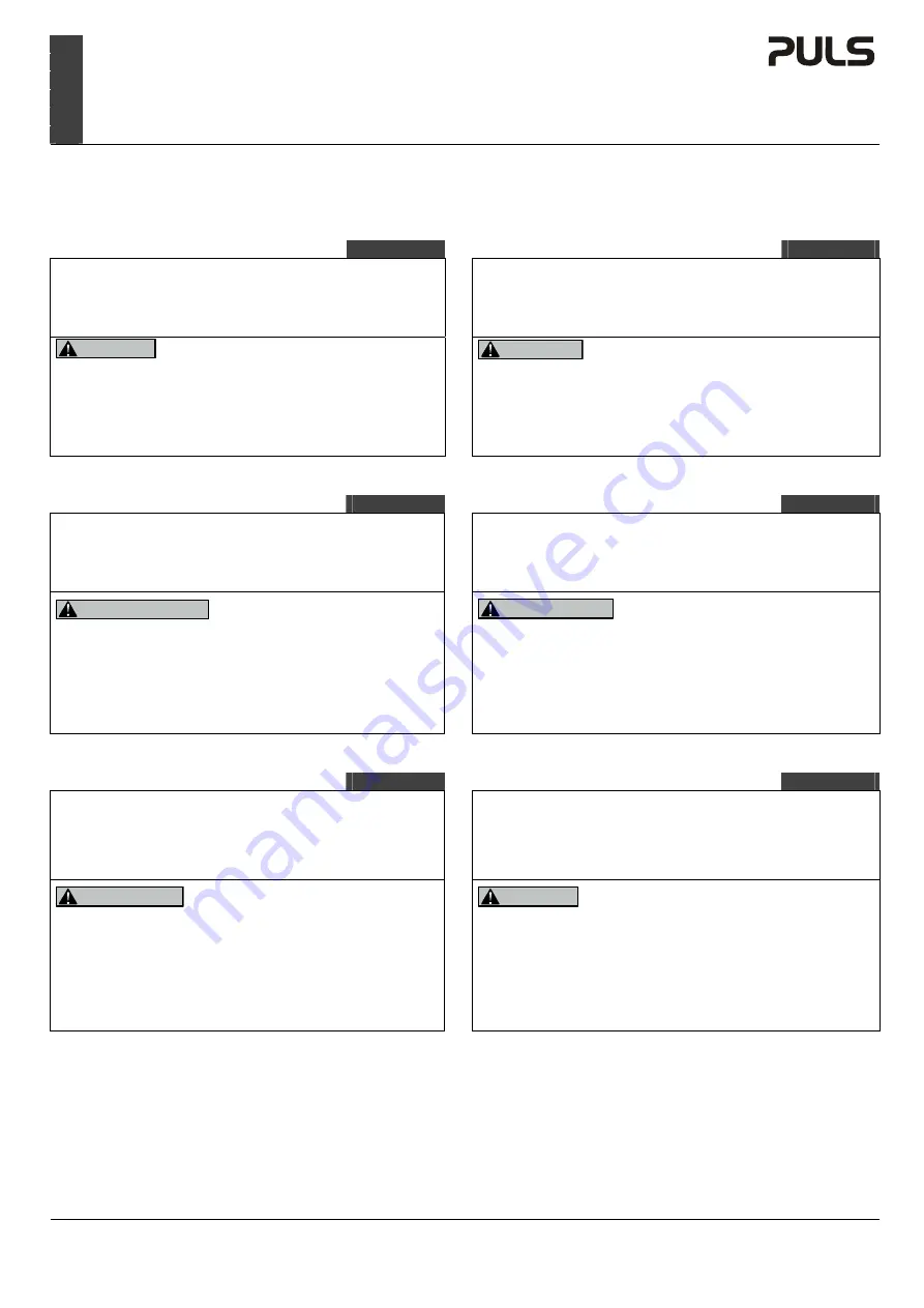 Puls QT40.361 Installation Manual Download Page 1