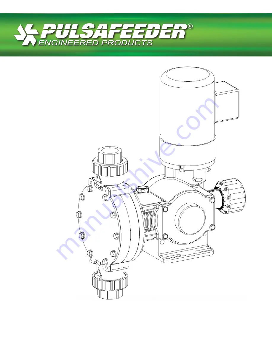 Pulsafeeder GLM1 Installation Operation & Maintenance Download Page 1