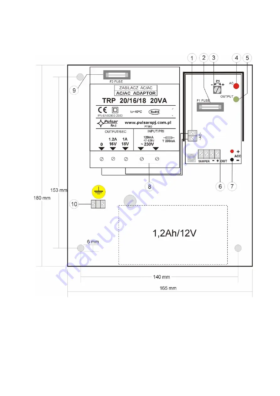 Pulsar AWZ 100 Manual Download Page 10