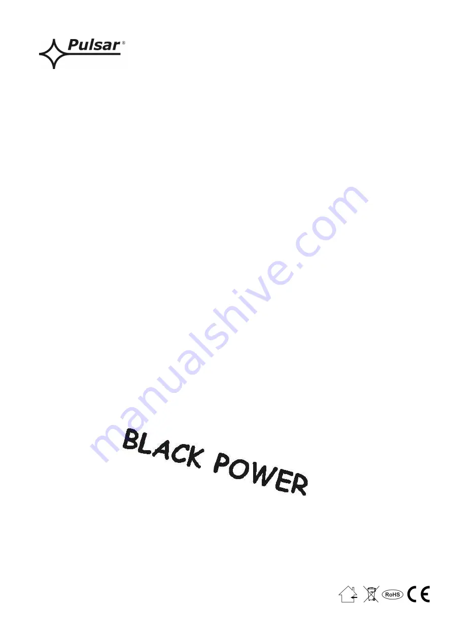 Pulsar BLACK POWER PSBEN 2012C/LCD Скачать руководство пользователя страница 1