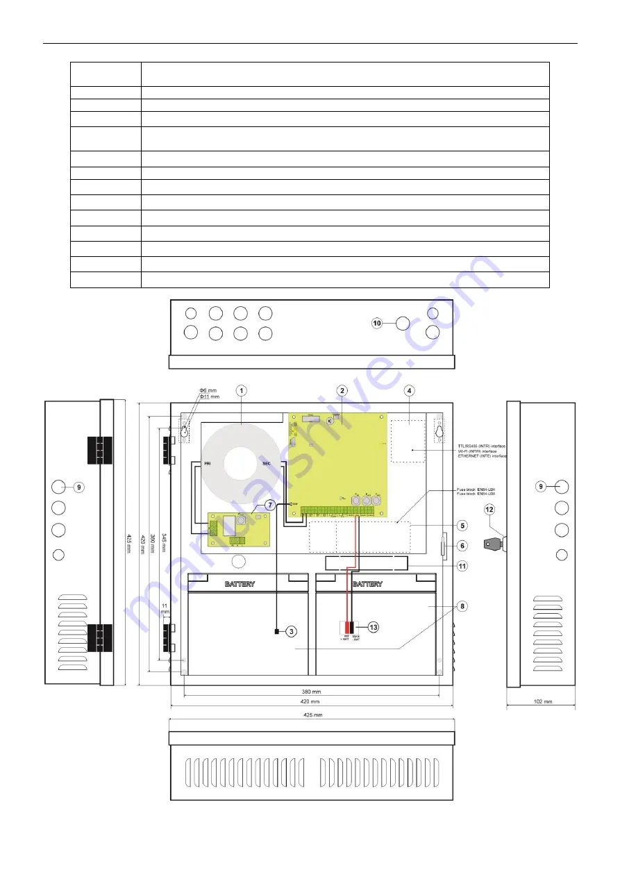 Pulsar EN54-3A17LCD Manual Download Page 10