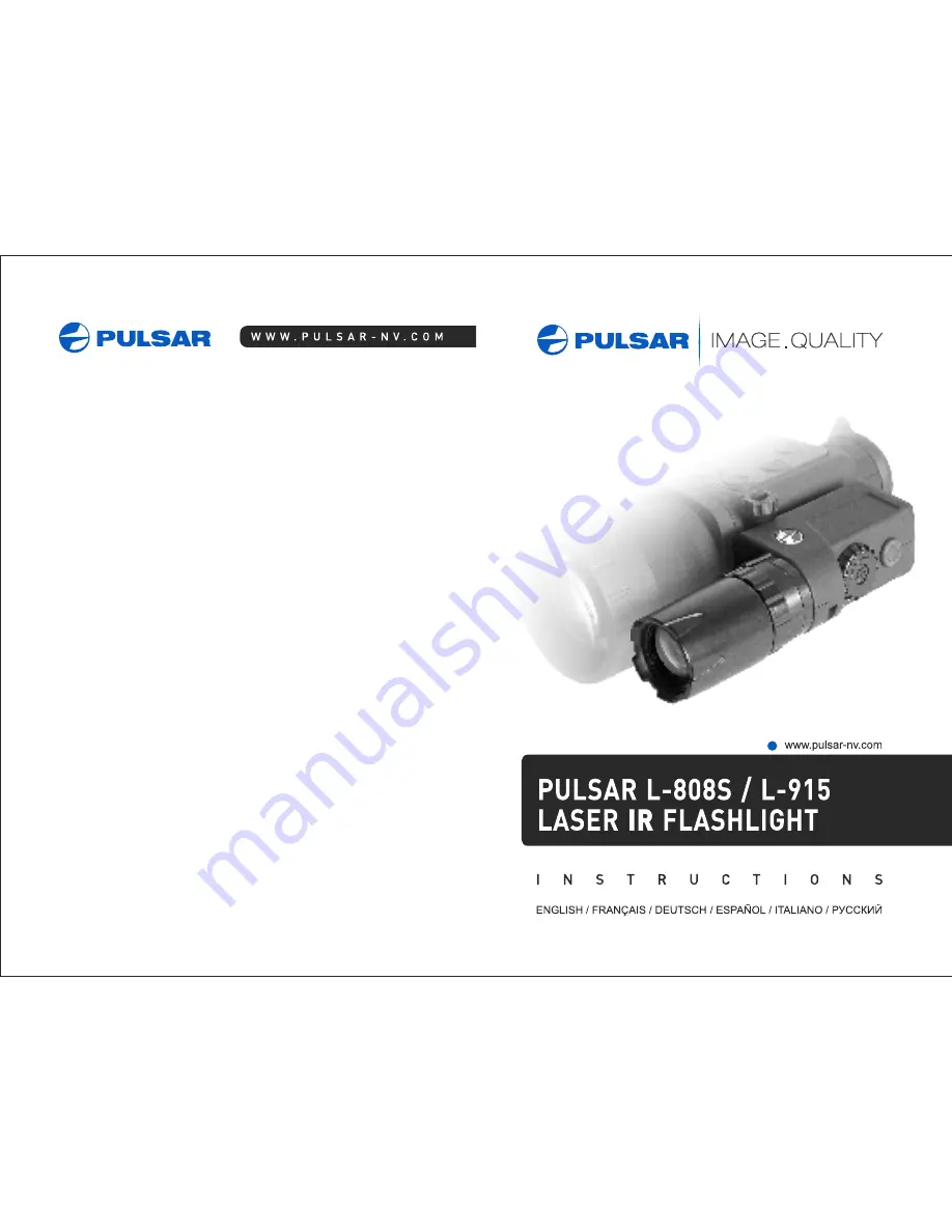 Pulsar L-808S Instructions Manual Download Page 1