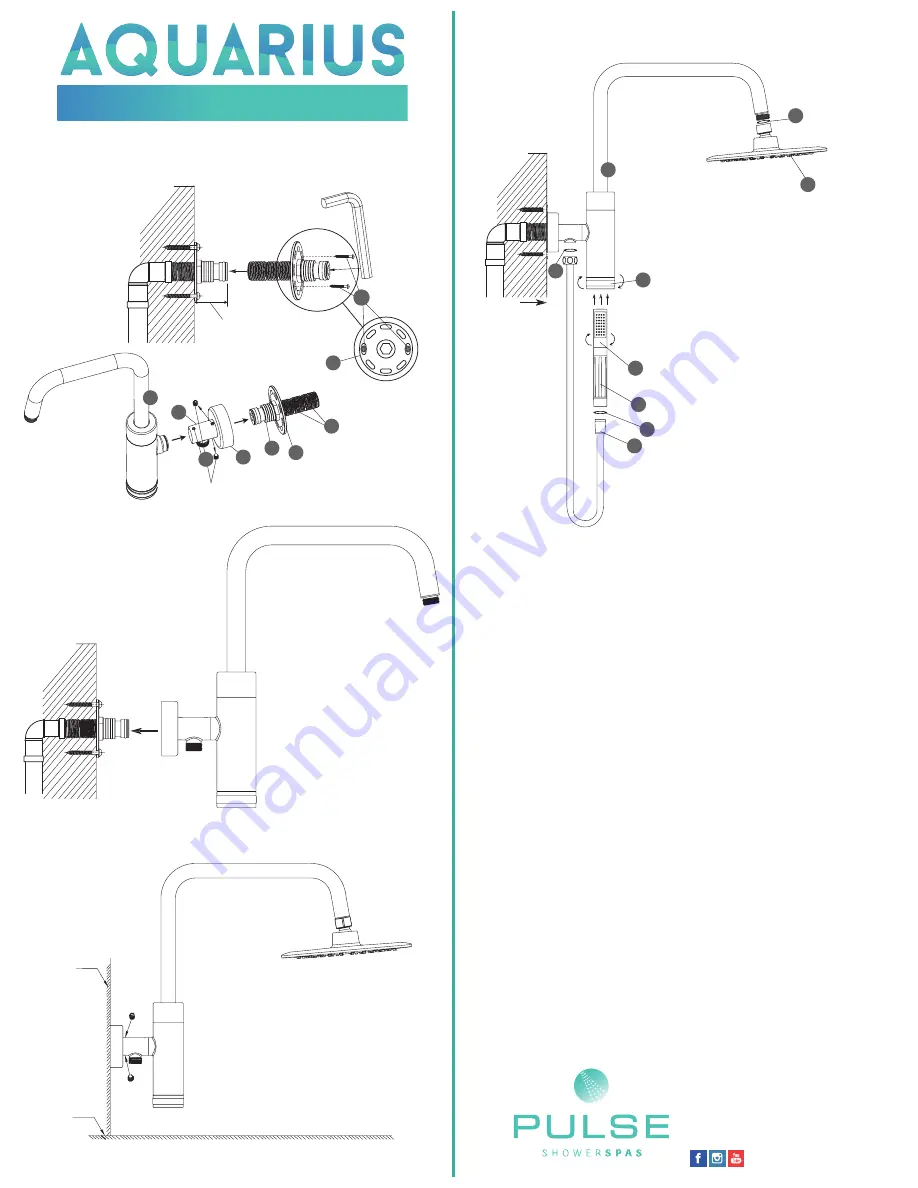 Pulse Aquarius 1052-CH Quick Start Manual Download Page 2