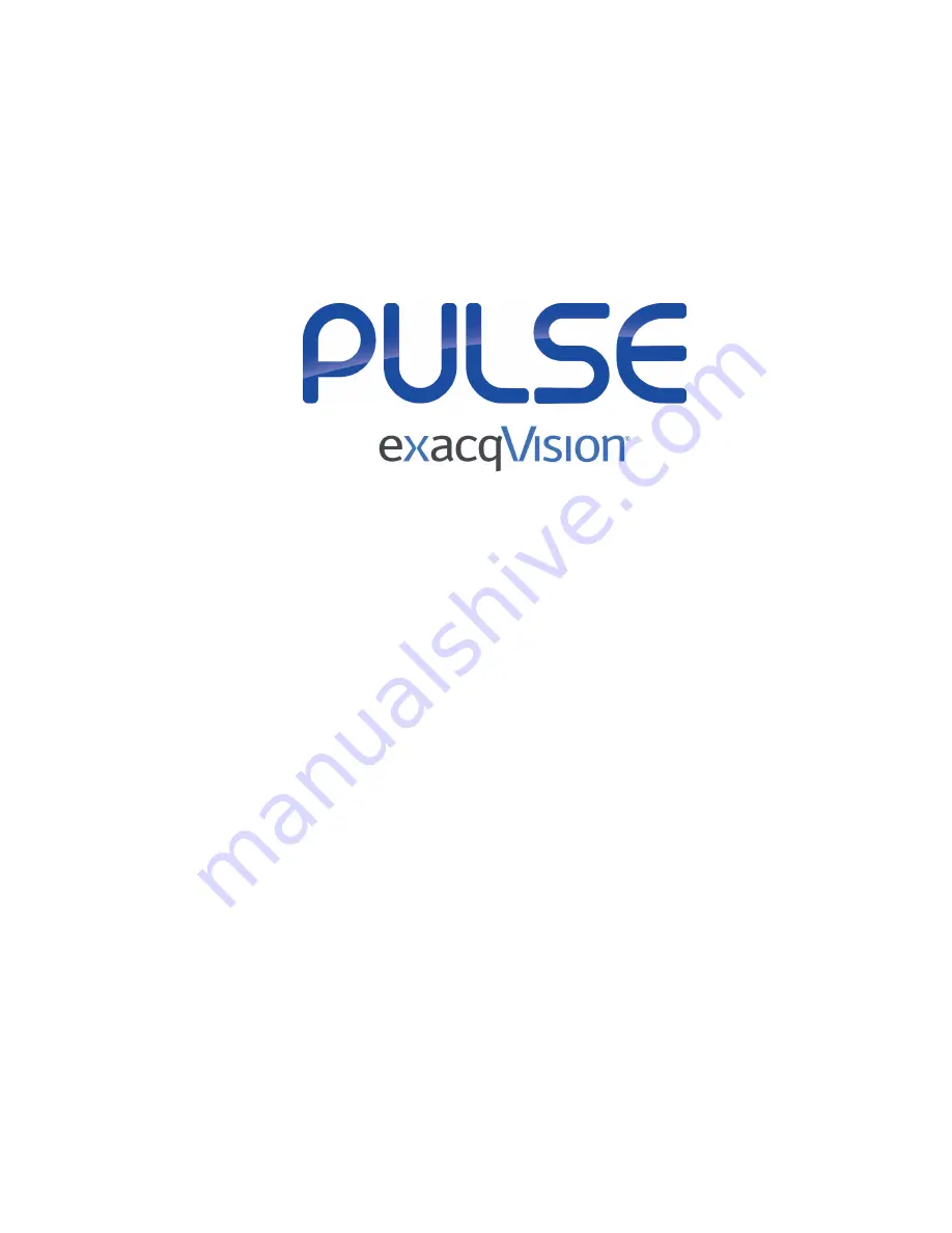 Pulse ExacqVision User Manual Download Page 1