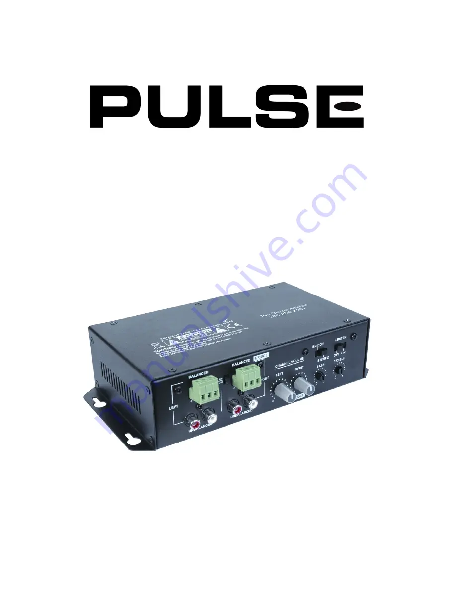 Pulse SDA-40 Stereo Amplifier Download Page 1