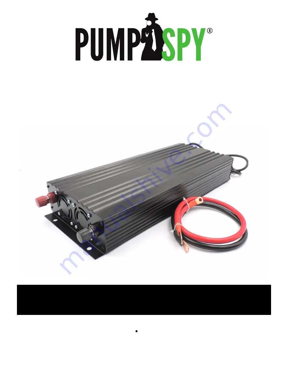 PumpSpy BU-1500 Installation And Service Manual Download Page 1