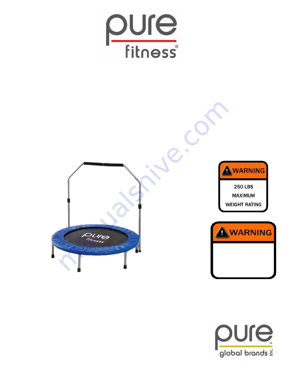 Pure Fitness 9017MT Скачать руководство пользователя страница 1