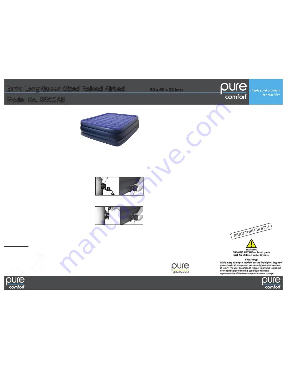 PURE comfort 8502AB Скачать руководство пользователя страница 1