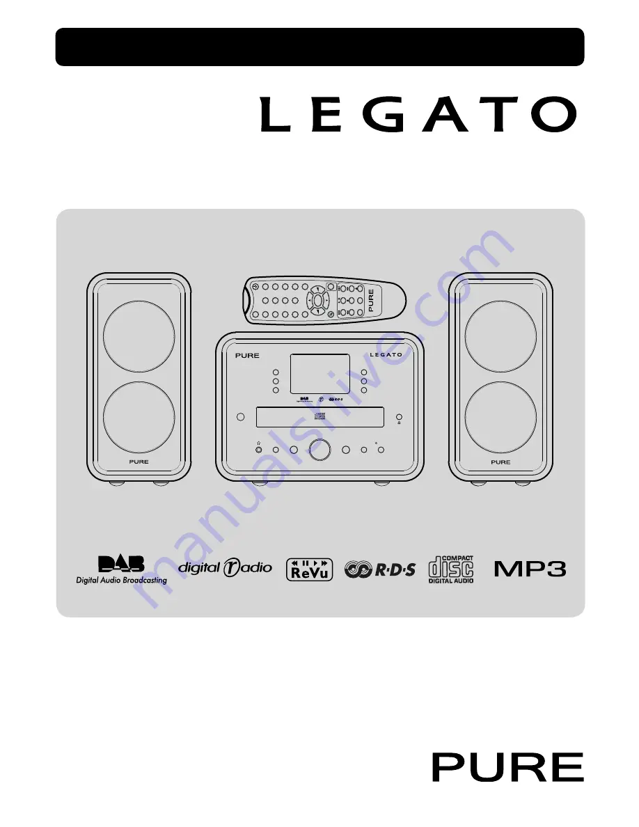 PURE Legato CD-40 Owner'S Manual Download Page 1