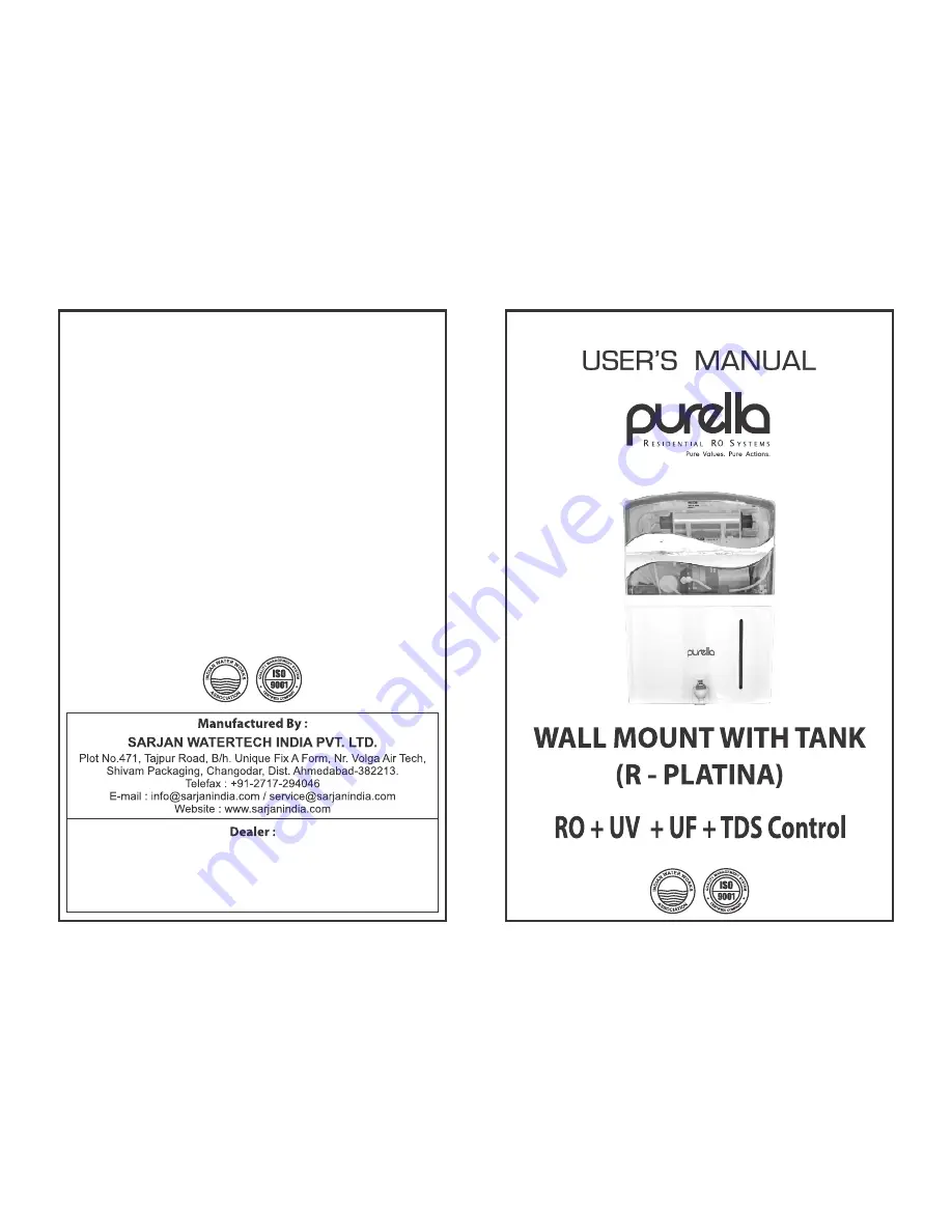 Purella R-PLATINA User Manual Download Page 1