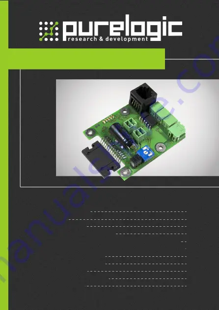 Purelogic PLD442 Instruction Manual Download Page 1