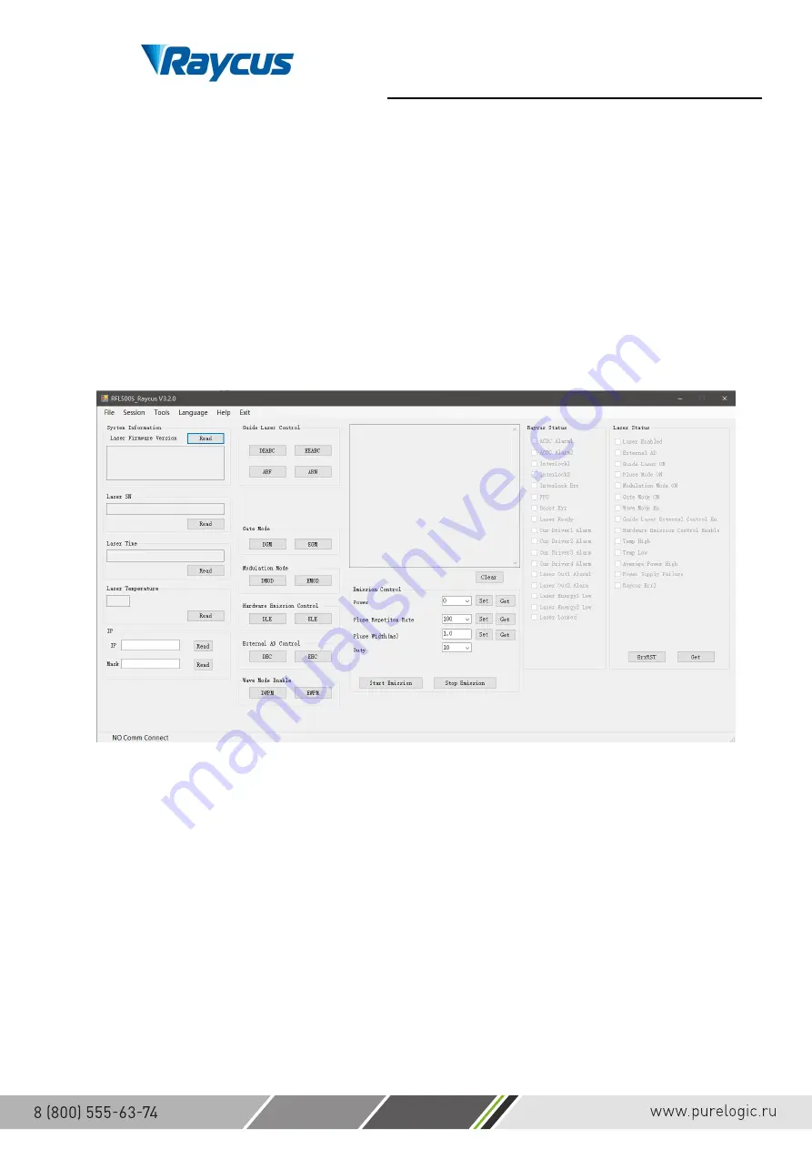 Purelogic RAYCUS RFL-C1000W+H User Manual Download Page 37