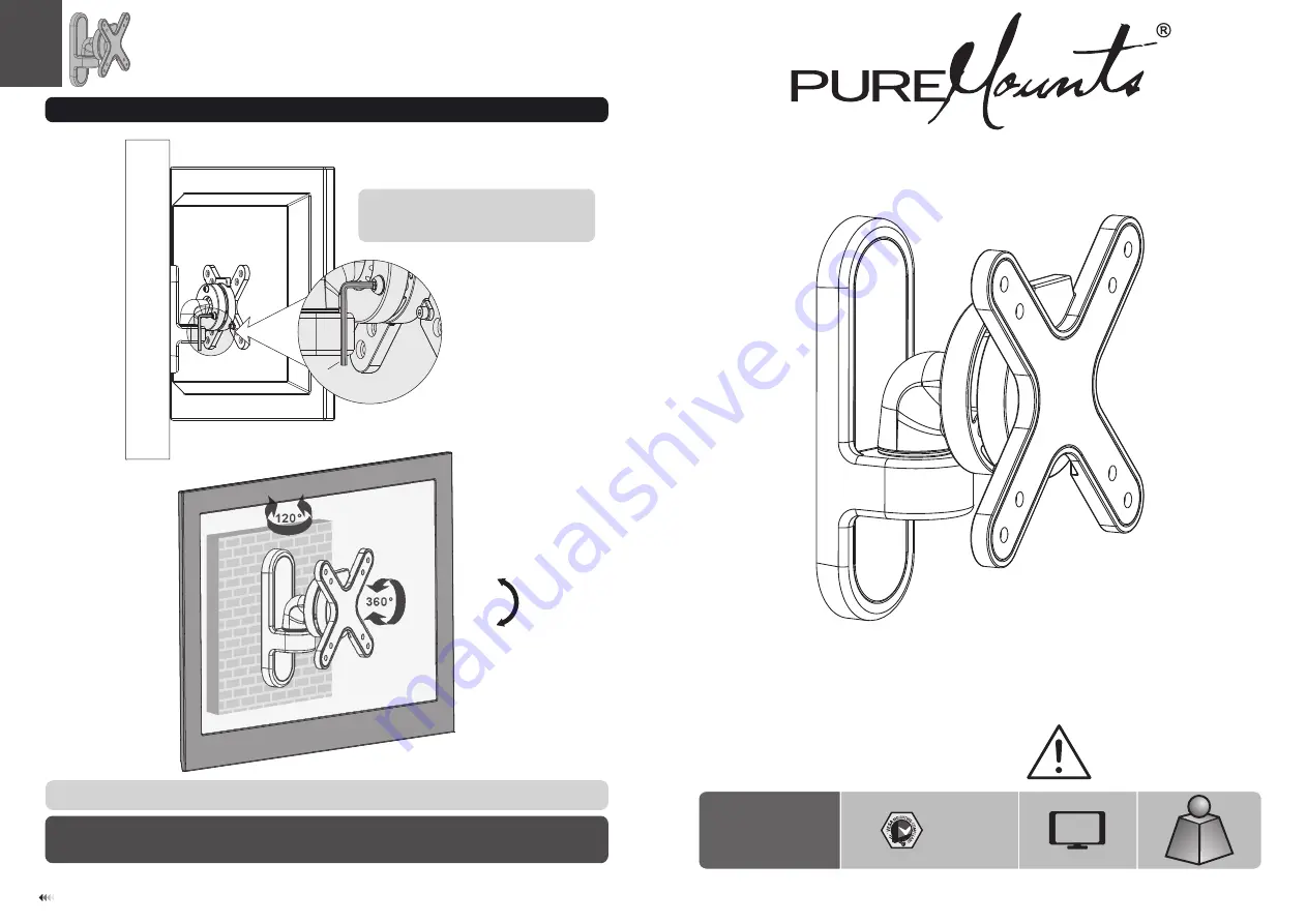 PureMounts PM-STYLE-23A Installation Manual Download Page 1