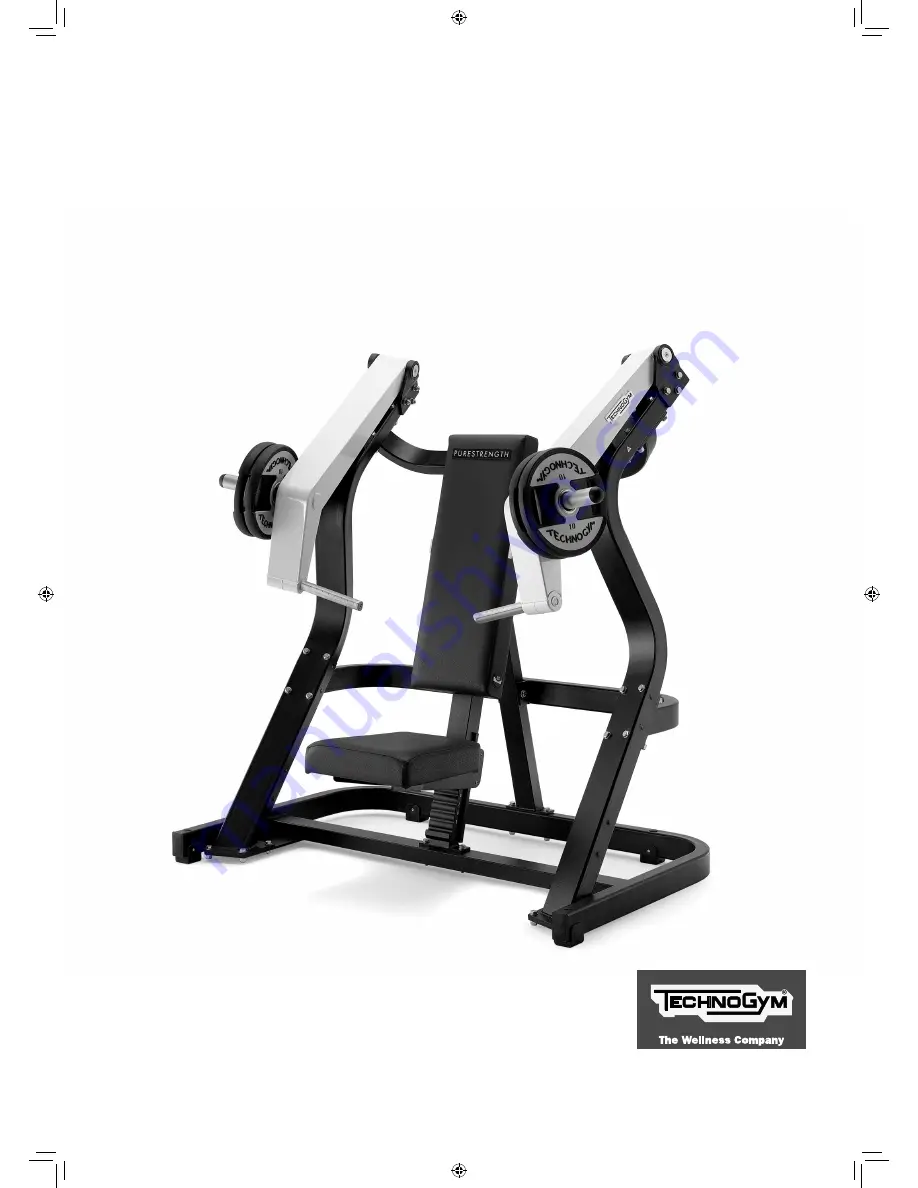 PURESTRENGTH INCLINE CHEST PRESS Use And Maintenance Instructions Download Page 1