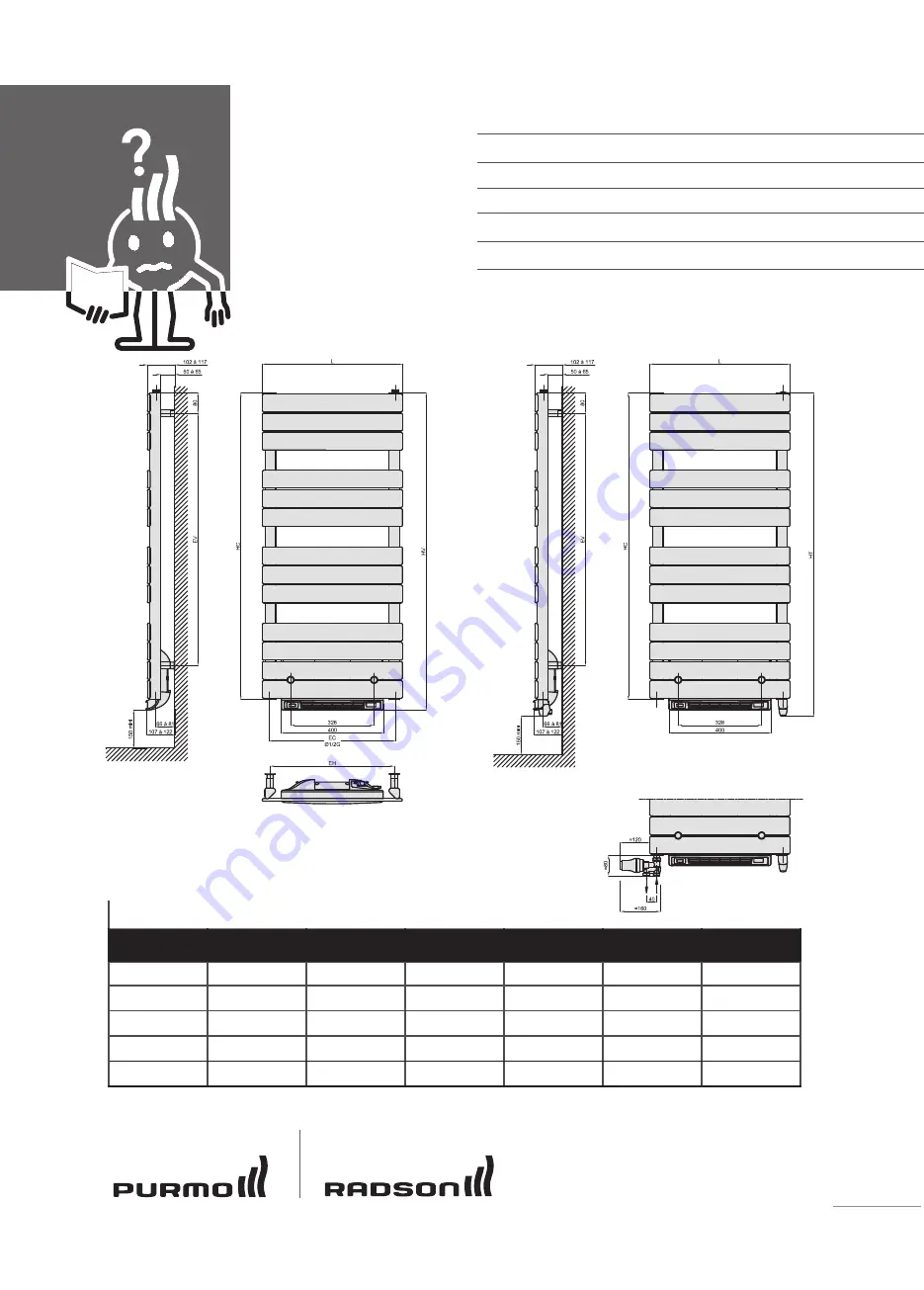 Purmo RADSON MUED0509ELT Installation & Maintenance Download Page 1