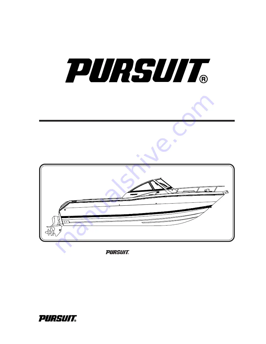 PURSUIT 2460 Denali Скачать руководство пользователя страница 1