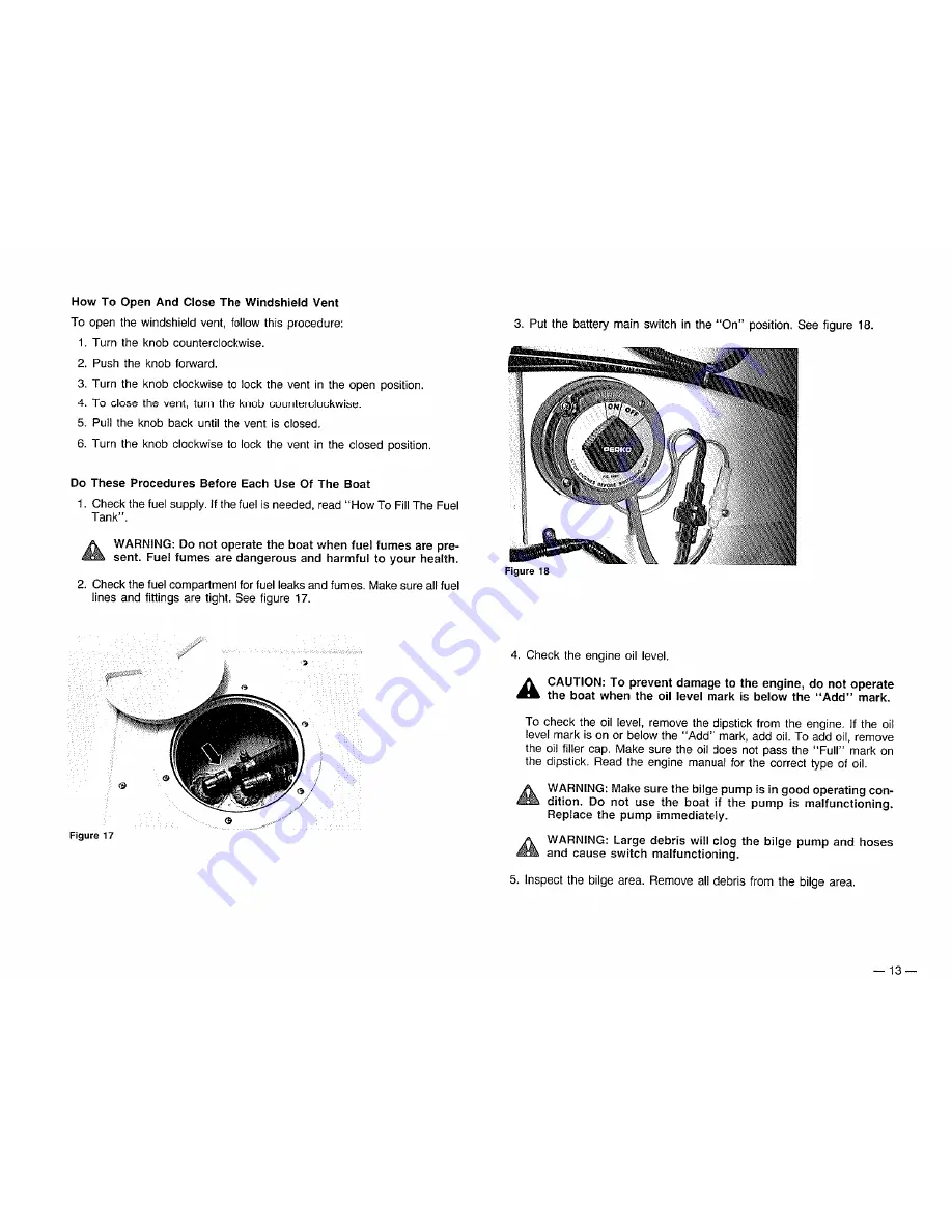 PURSUIT 2550 Cuddy Outboard Owner'S Manual Download Page 29