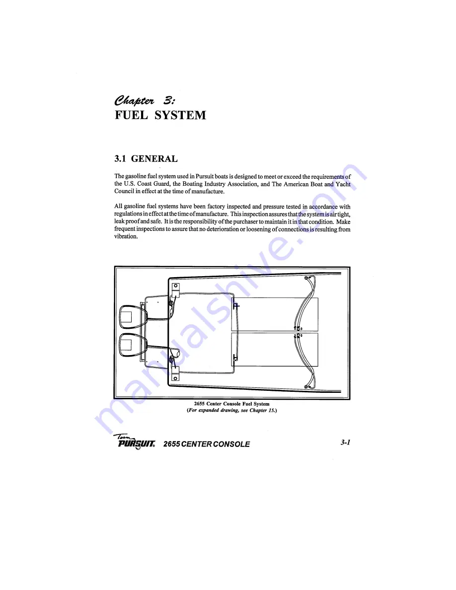 PURSUIT 2655 Center Console Owner'S Manual Download Page 21