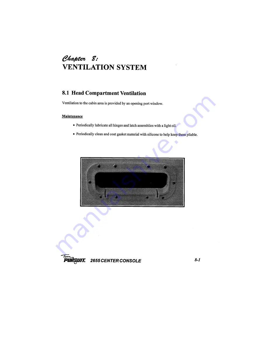 PURSUIT 2655 Center Console Owner'S Manual Download Page 49