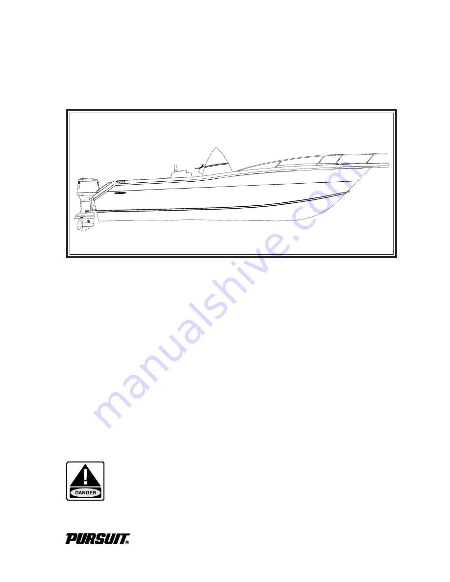 PURSUIT 2670 CUDDY CONSOLE Скачать руководство пользователя страница 17