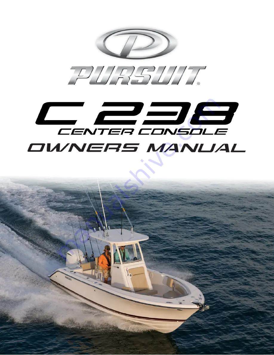 PURSUIT C238 Owner'S Manual Download Page 1