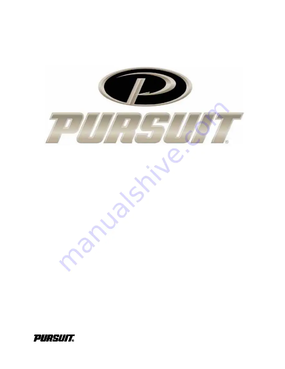 PURSUIT OS 255 Owner'S Manual Download Page 1