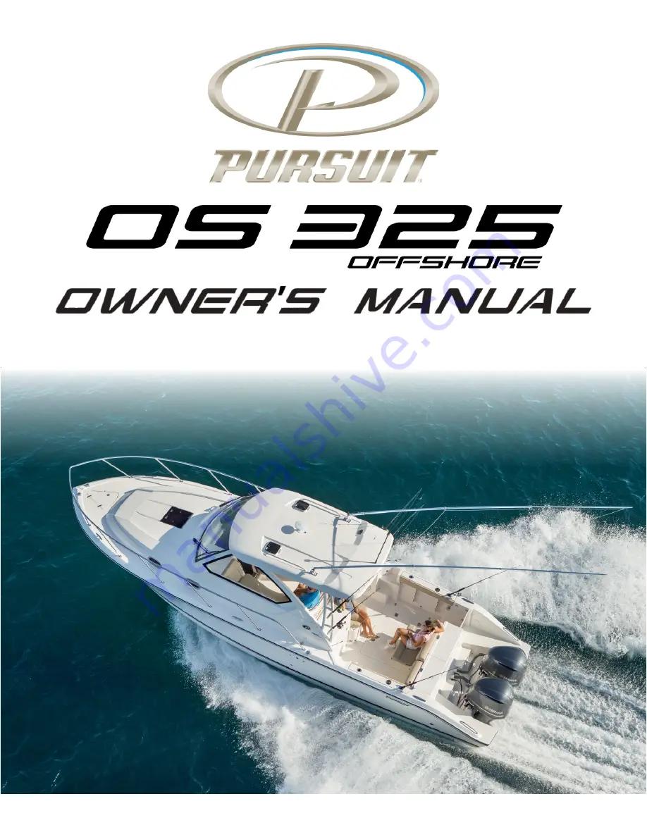 PURSUIT OS 325 OFFSHORE Скачать руководство пользователя страница 1