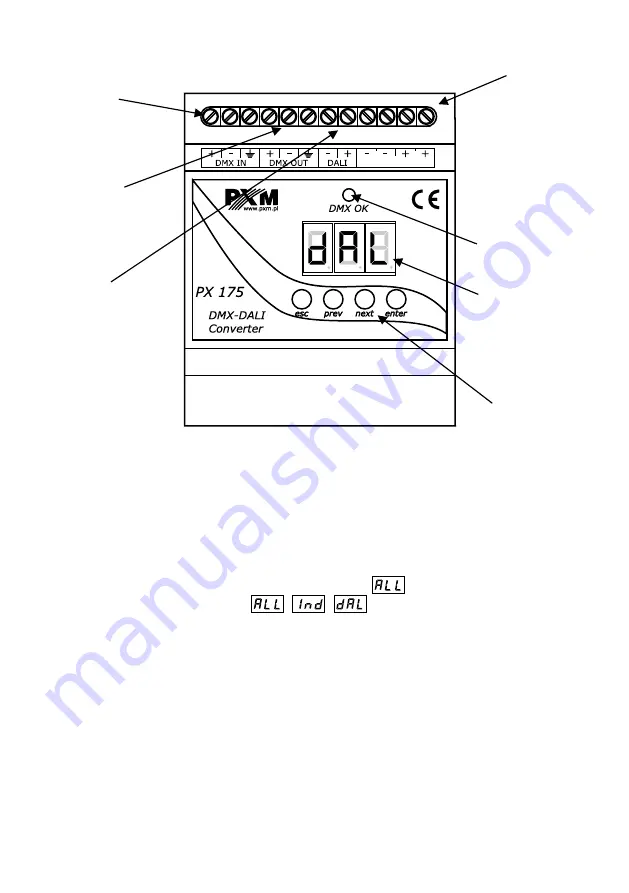 PXM DMX-DALI Converter Скачать руководство пользователя страница 4