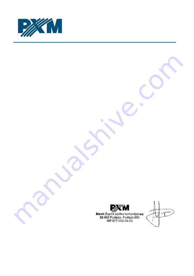 PXM PX165 User Manual Download Page 12