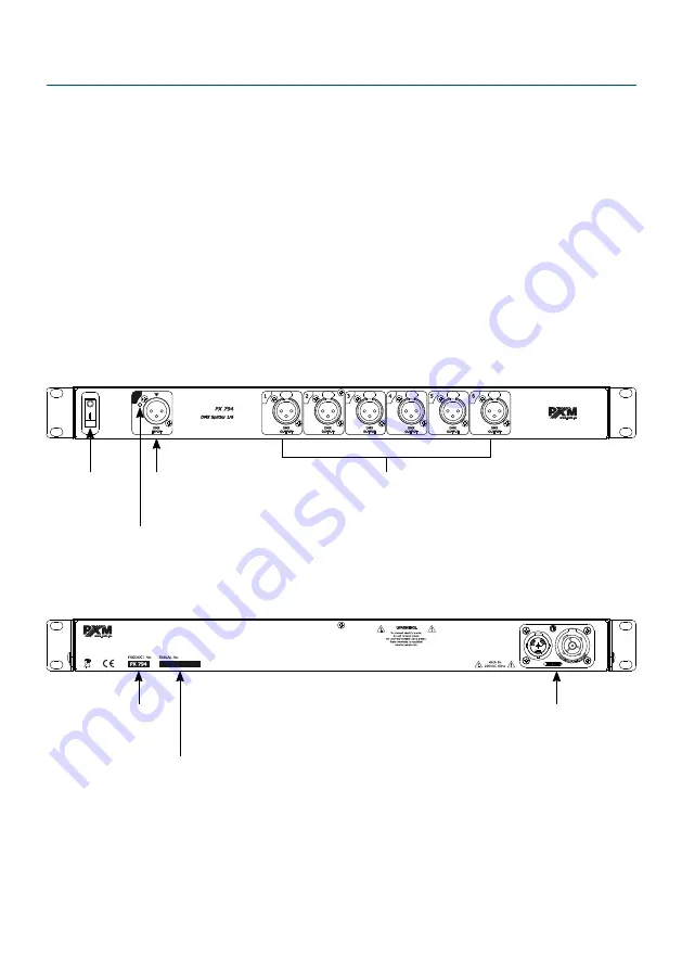 PXM Splitter DMX 1/6 User Manual Download Page 5