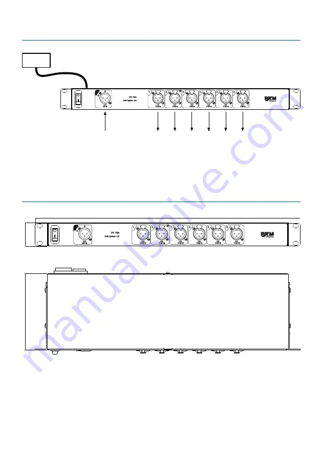 PXM Splitter DMX 1/6 User Manual Download Page 6