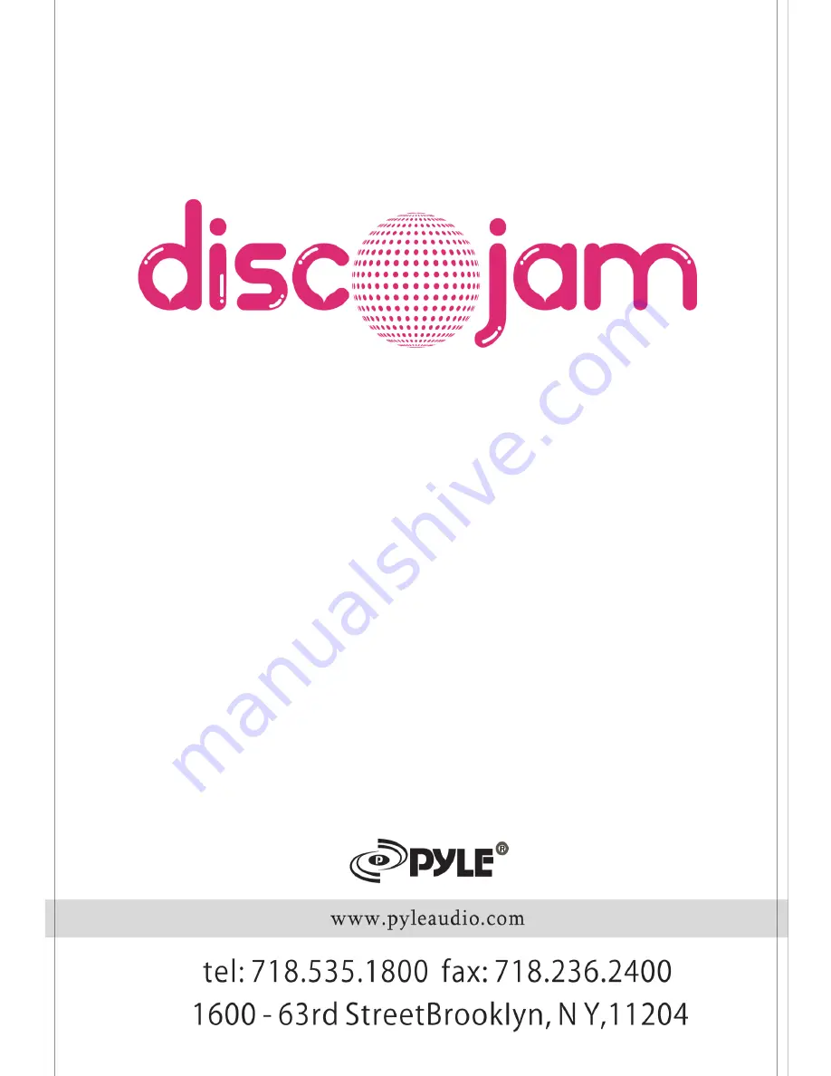 PYLE Audio discojam PSUFM625 Operating Instructions Download Page 5