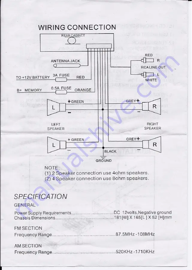 Pyle Plus PLRCS20U Скачать руководство пользователя страница 4