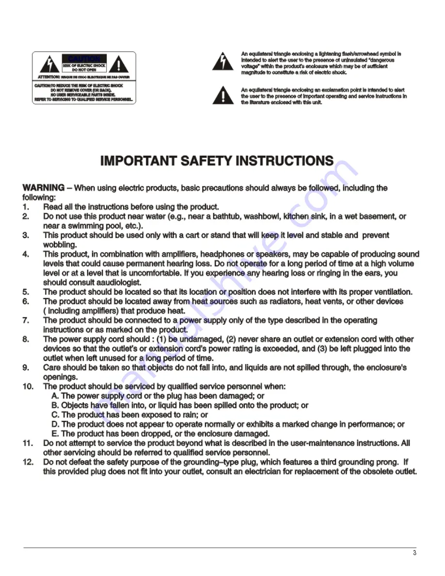 Pyle Pro PCO800 Manual Download Page 3