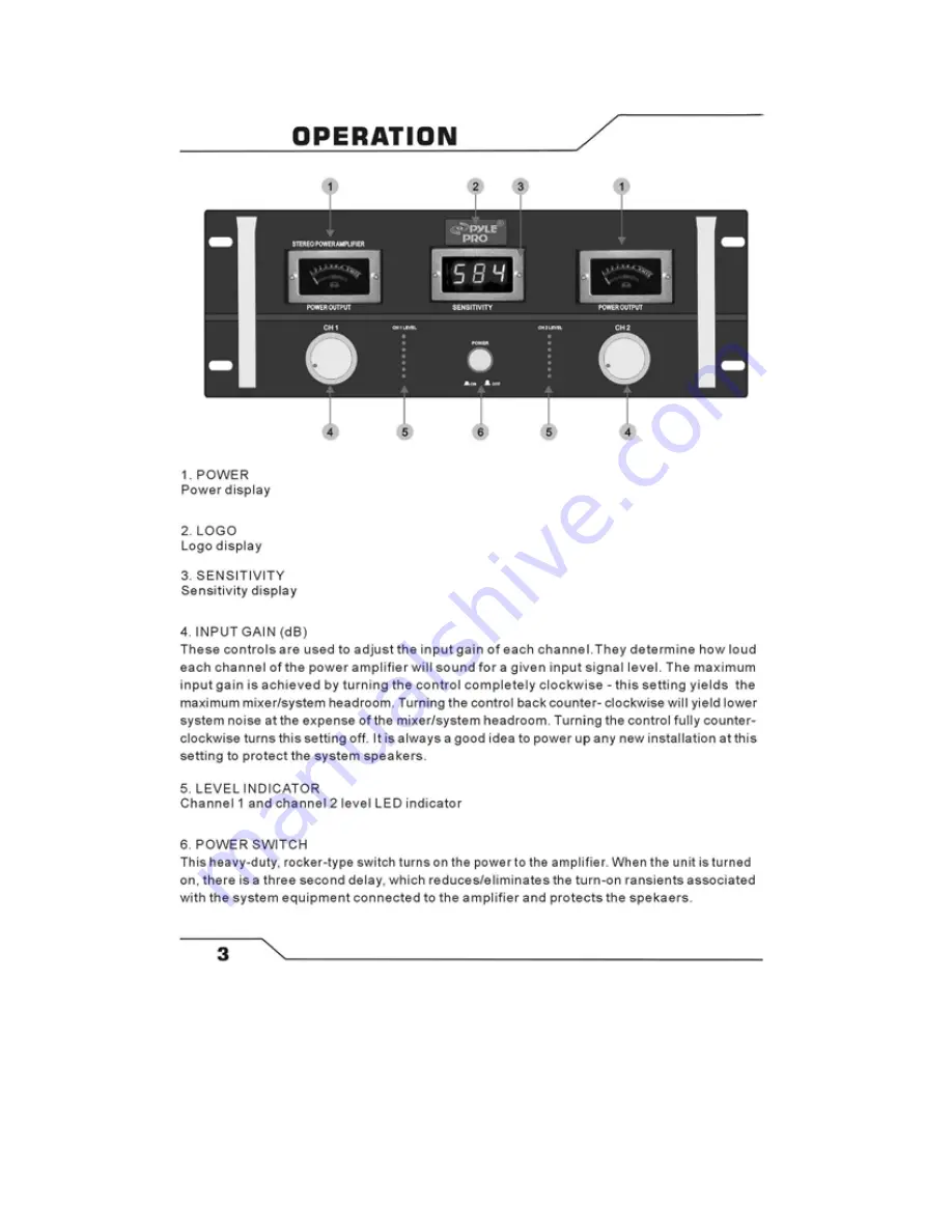 Pyle Pro PDG2000 Скачать руководство пользователя страница 4