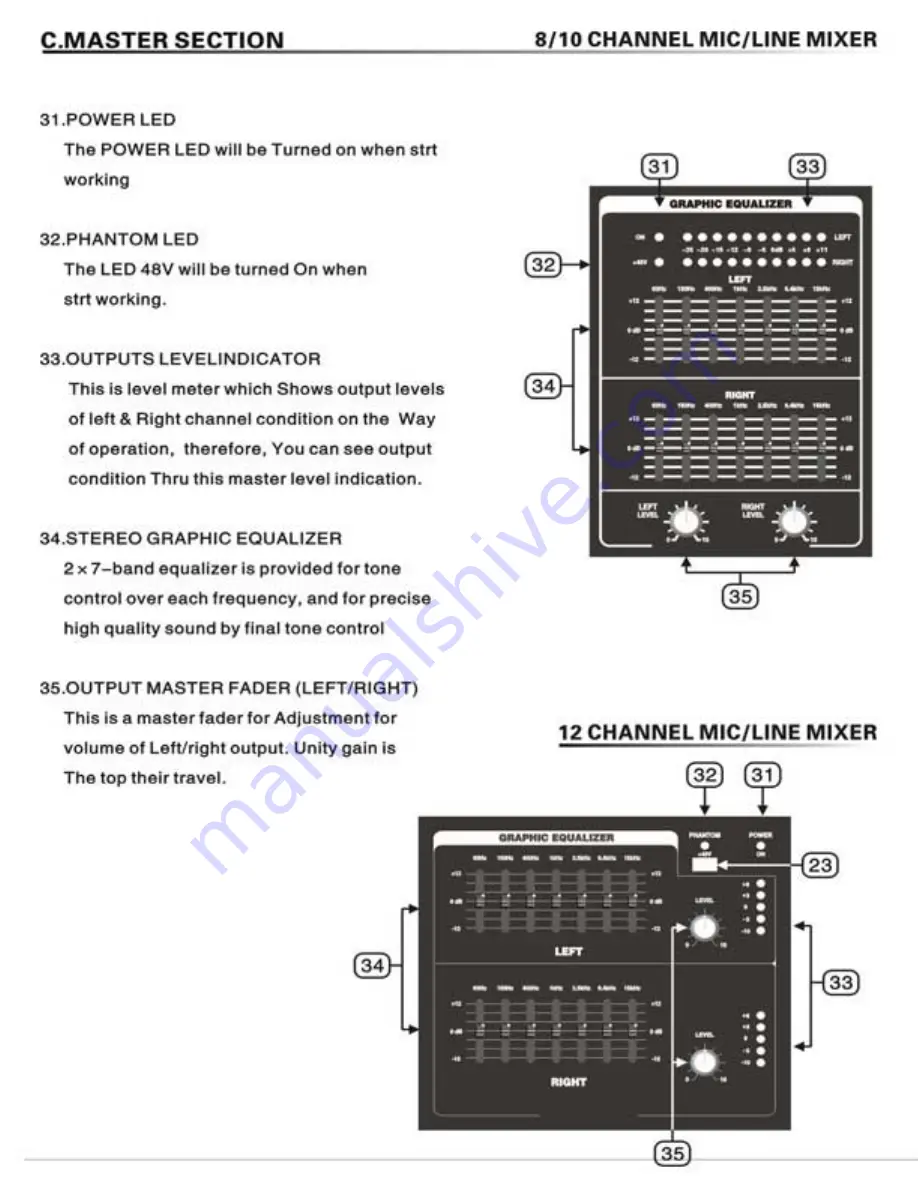 Pyle Pro PMX1204 Owner'S Manual Download Page 8