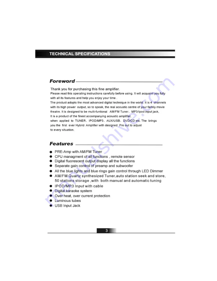 Pyle Pro Pyle Pro PTVT790A Owner'S Manual Download Page 4