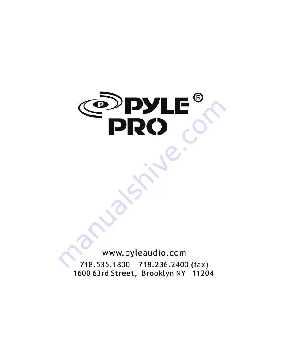 Pyle Pro Pyle Pro PTVT790A Скачать руководство пользователя страница 11