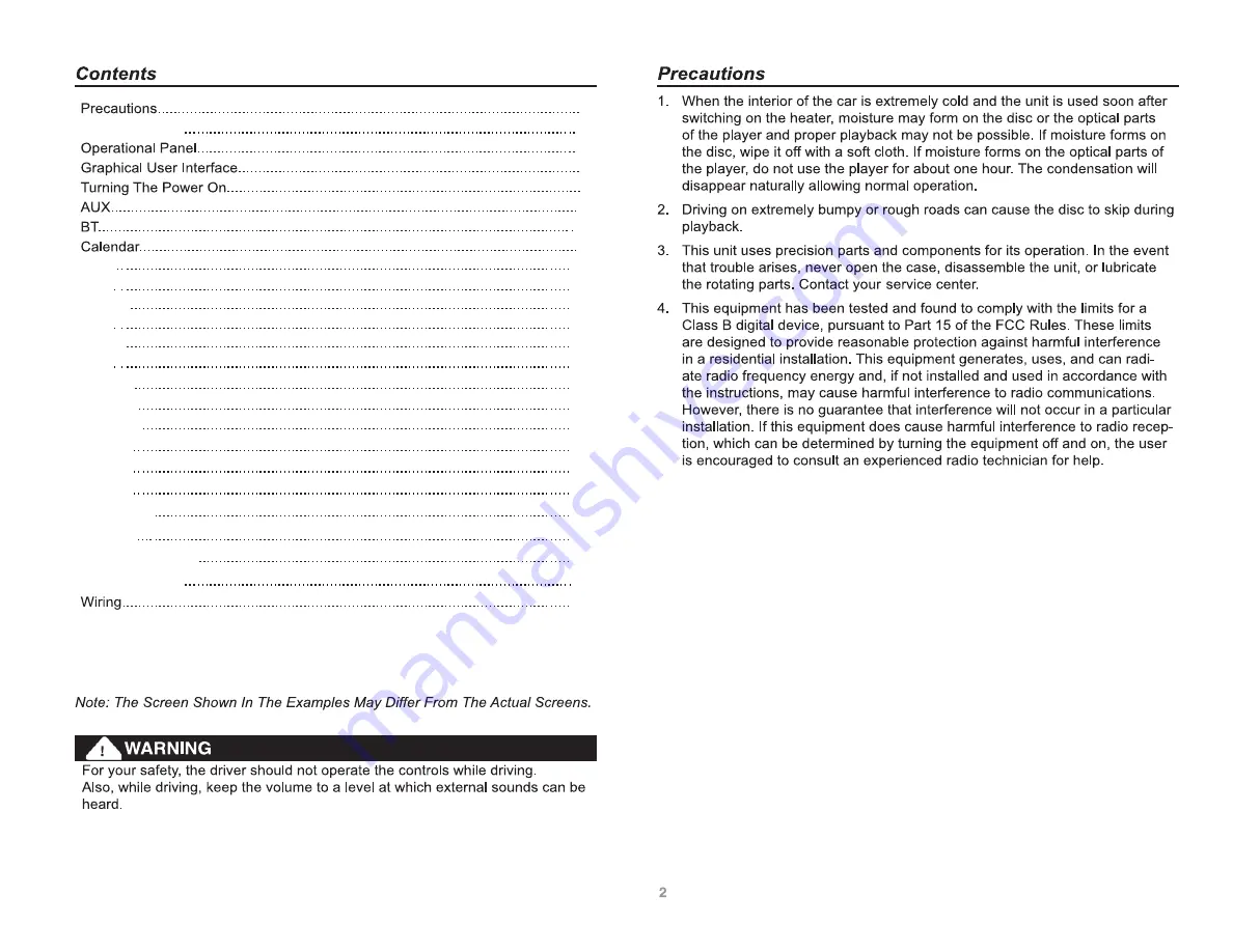 Pyle view PLRNV63 Owner'S Manual Download Page 3