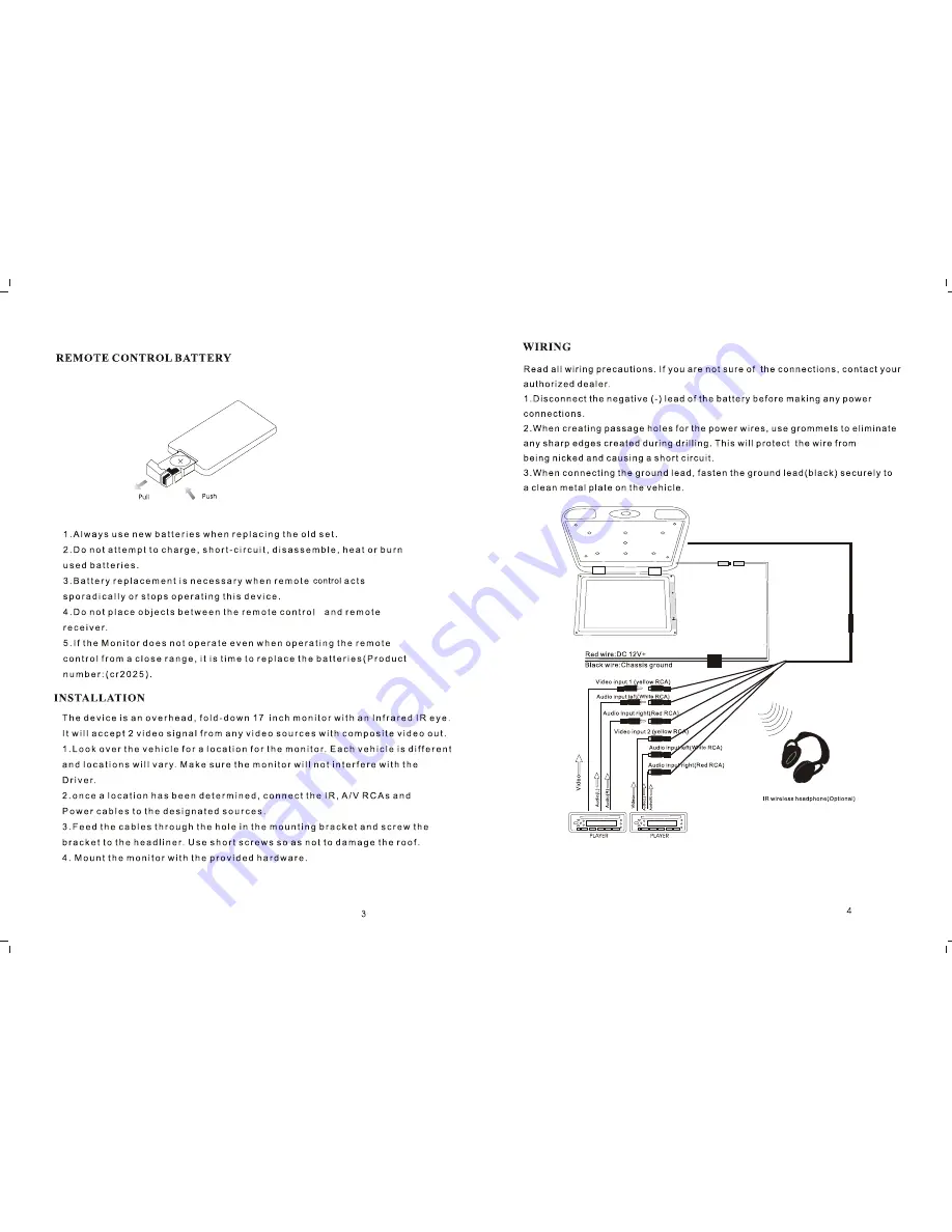 Pyle view PLVW1782R Instruction Manual Download Page 4